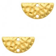 Breloques en métal DQ connecteur demi-cercle Doré (sans nickel)