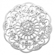 Breloques en métal DQ connecteur bohème argenté antique (sans nickel)