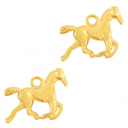 Breloques en métal DQ cheval Doré (sans nickel)