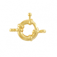 Apprêts en métal DQ fermoir bouée 11mm avec anneaux Doré (sans nickel)