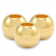 Perles en m&eacute;tal DQ 8mm Dor&eacute; (sans nickel)