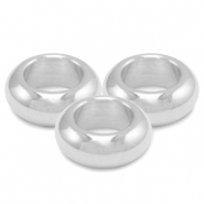 Perles en m&eacute;tal DQ 9mm Argent&eacute; antique (sans nickel)