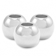 Perles en m&eacute;tal DQ 4mm Argent&eacute; antique (sans nickel)