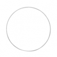 Appr&ecirc;ts en m&eacute;tal DQ anneau ferm&eacute; 30mm Argent&eacute; antique (sans nickel)