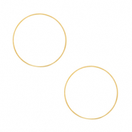 Appr&ecirc;ts en m&eacute;tal DQ anneau ferm&eacute; 10mm Dor&eacute; (sans nickel)