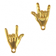 Breloques en métal DQ "I love you" Doré (sans nickel)