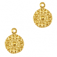Breloques en métal DQ fleur Doré (sans nickel)