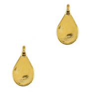 Breloques en m&eacute;tal DQ goutte Dor&eacute; (sans nickel)