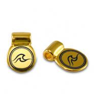 Poussoirs en métal DQ vague Doré (sans nickel)