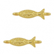 Breloques en métal DQ connecteur poisson Doré (sans nickel)