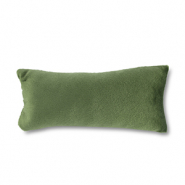 Pr&eacute;sentoir bijoux coussin velours doux Vert olive