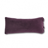 Pr&eacute;sentoir bijoux coussin velours doux Violet fonc&eacute;