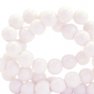 Perles en verre 4 mm opaque Pastel rose clair