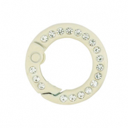 Apprêts colorés anneau porte-clés Blanc cassé