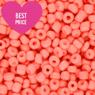 Perles de rocailles 8/0 (3mm) Rouge corail