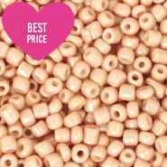 Perles de rocailles 8/0 (3mm) Pêche nude