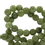 Pierres naturelles Serpentine 6mm Vert armée