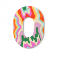 Pendentifs en polymère ovale Multicolore