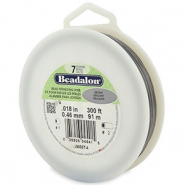 Beadalon stringing wire 7 strand 0.46mm Acier inox clair