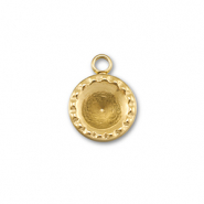 BY31&reg; Breloques en acier Inox avec serti pour SS29 chaton Dor&eacute;