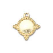 BY31&reg; Breloques en acier Inox avec serti pour SS34 flatback Dor&eacute;