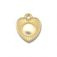 BY31&reg; Breloques en acier Inox avec serti pour SS30 flatback Dor&eacute;