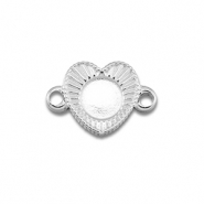 BY31&reg; Connecteur en acier Inox avec serti pour SS16 flatback Argent&eacute;