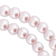 Perles en verre 4mm Pastel rose clair