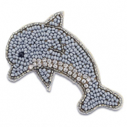 Broches dauphin Gris-argenté
