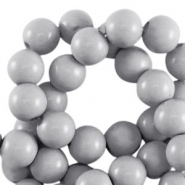 Perles acryliques 10 mm brillant Gris