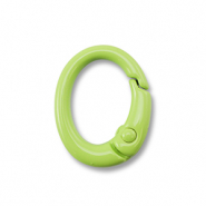 Appr&ecirc;ts color&eacute;s porte-cl&eacute;s ovale Vert