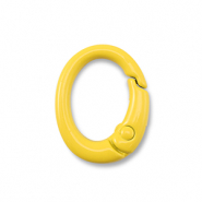 Apprêts colorés porte-clés ovale Jaune
