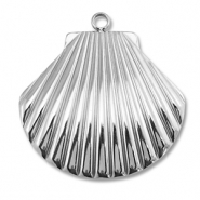 Breloques en acier Inox coquille Argenté