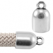 Embouts en métal DQ avec anneau Argenté antique