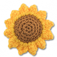 Tournesol au crochet Jaune-marron