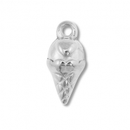 Breloques en acier Inox sucette de glace Argenté