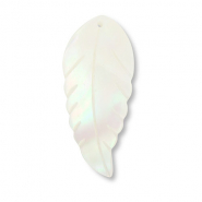 Pendentifs coquillage feuille Blanc (couleur naturelle)