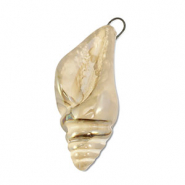 Breloques en céramique DQ grecque buccin Beige-marron