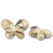 Perles en céramique DQ grecque papillon Beige-marron