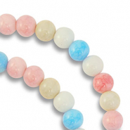 Perles en verre 8 mm Multicolore