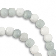 Perles en verre 6 mm Gris clair