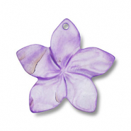 Breloque coquillage fleur Violet
