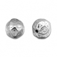 Perles en acier Inox rond Argent&eacute;