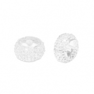 Perles en r&eacute;sine rondelles 12mm Transparent