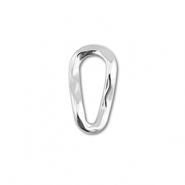 Appr&ecirc;ts en acier Inox connecteur ovale Argent&eacute;