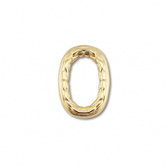 Appr&ecirc;ts en acier Inox connecteur ovale Dor&eacute;