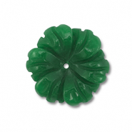 Pierres naturelles perles Quartz fleur Vert fonc&eacute;