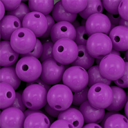 DQ Perles acryliques 10 mm Violet magenta
