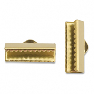 Appr&ecirc;ts en acier Inox griffe ruban 16mm Dor&eacute;