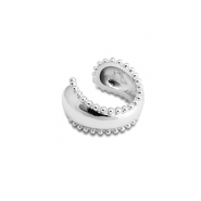 Boucles d'oreilles en acier inox ear cuff Argent&eacute;